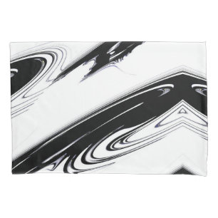 Modern Black and White Pillow Case