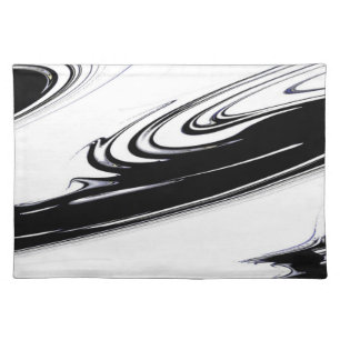 Modern Black and White Placemat