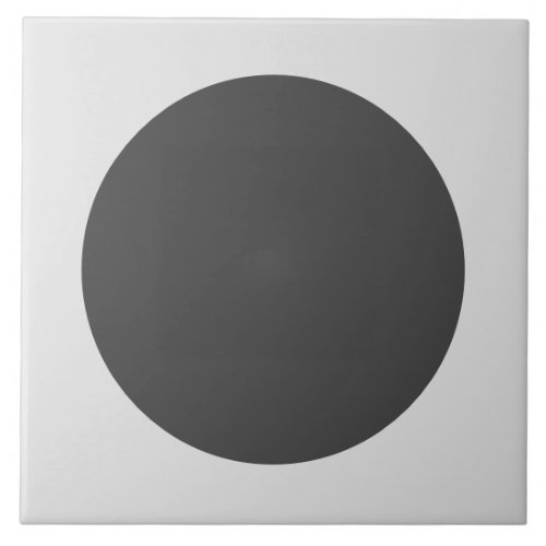 Modern Black and White Polka dot pattern Tile