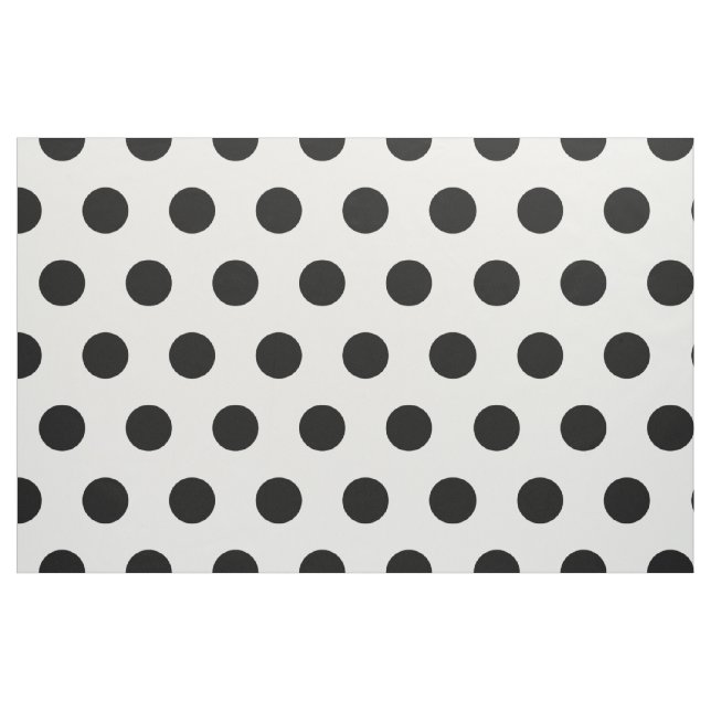 Modern Black and White Polka Dots Fabric (Fat Quarter)