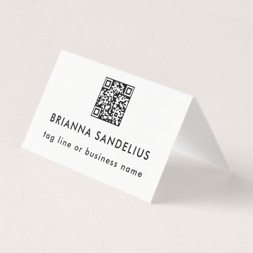 Modern Black and White QR Code Professional