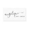 Modern black and white script makeup hair trendy