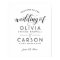 Modern Black and White Script Wedding Welcome