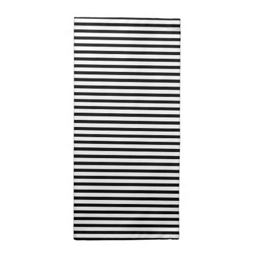 Modern black and white stripes pattern chic cloth napkin