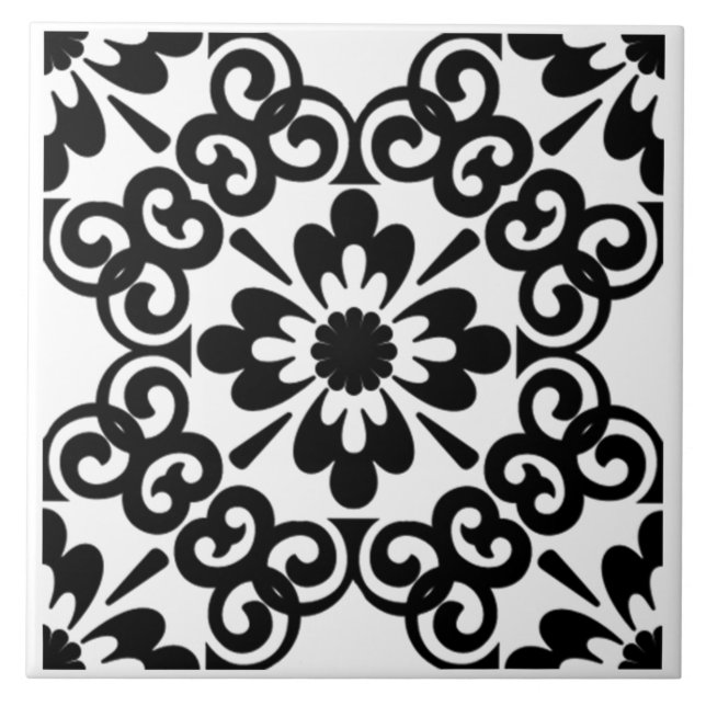 MODERN BLACK AND WHITE TILE (Front)