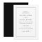 Modern Black And White Wedding Invitation