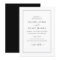 Modern Black And White Wedding Invitation