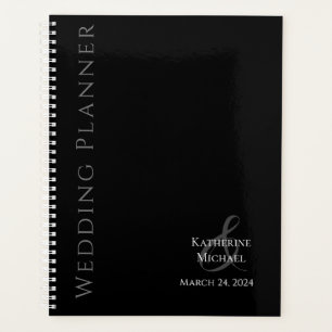 Modern Black and White-Wedding-Planner Planner