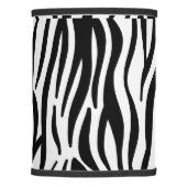 Modern black and white zebra stripes pattern lamp shade (Right)