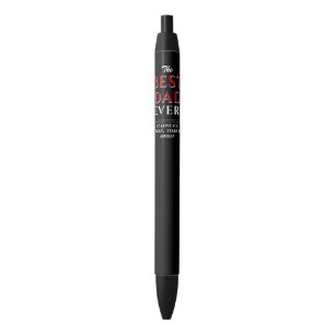Modern Black Best Dad Ever Father`s Day Pen