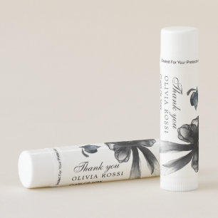 Modern Black Bow Coquette Graduation Favors Lip Balm