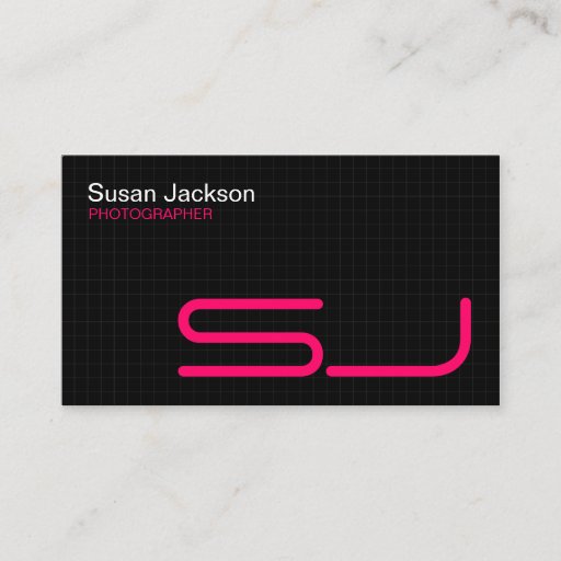 Customizable Modern Black Business Card
