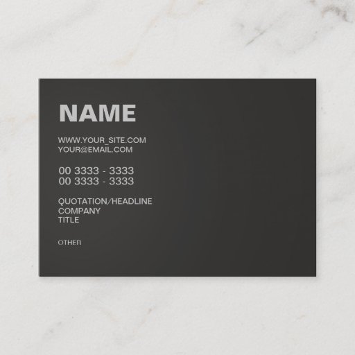 Customizable Modern Black Business Card Templates