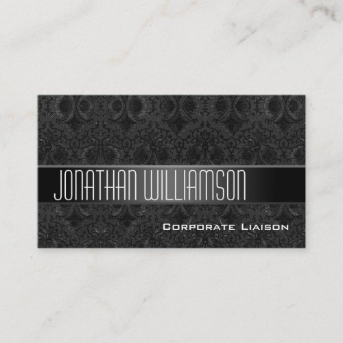 Modern Black Business Cards