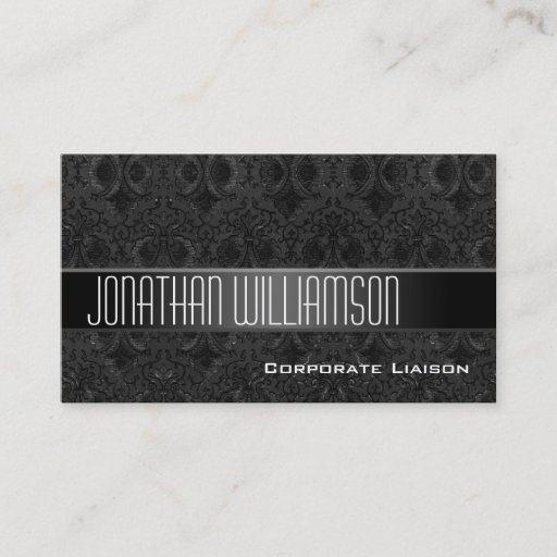 Customizable Modern Black Business Cards