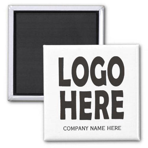 Modern black business custom logo promotional magnet