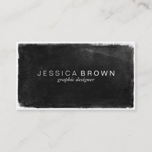 Modern Black Chalkboard Vintage Business Cards