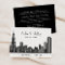 Modern Black Chicago Skyline Wedding