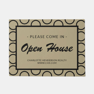 Real Estate Open House Welcome Mat – iCustomLabel