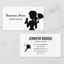 Modern Black Cleaning Service Housekeeper Maid