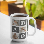 Modern Black | Collage Photo | Dad Best Gift  Coffee Mug<br><div class="desc">A collage photo is a wonderful gift idea for any dad who loves to reminisce about the good times with family and friends. This type of photo features a collection of photographs creatively arranged and displayed together, often in a theme or layout that reflects the personality or interests of the...</div>