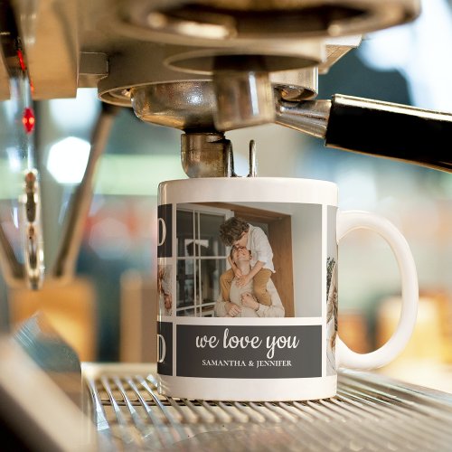 Modern Black  Collage Photo  Dad Best Gift  Giant Coffee Mug