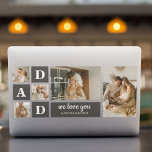 Modern Black | Collage Photo | Dad Best Gift  HP Laptop Skin<br><div class="desc">A collage photo is a wonderful gift idea for any dad who loves to reminisce about the good times with family and friends. This type of photo features a collection of photographs creatively arranged and displayed together, often in a theme or layout that reflects the personality or interests of the...</div>