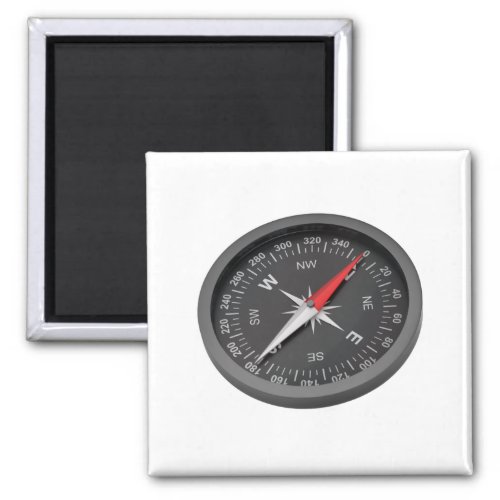 Modern black compass magnet