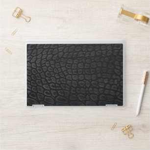 Modern Black Crocodile HP Laptop Skin