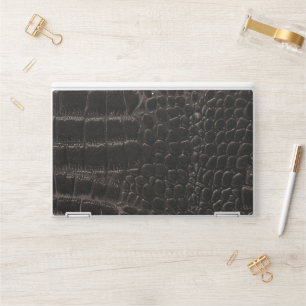Modern Black Crocodile HP Laptop Skin