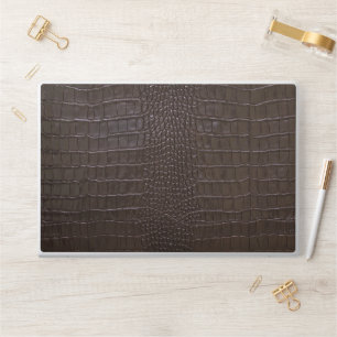 Modern Black Crocodile HP Laptop Skin