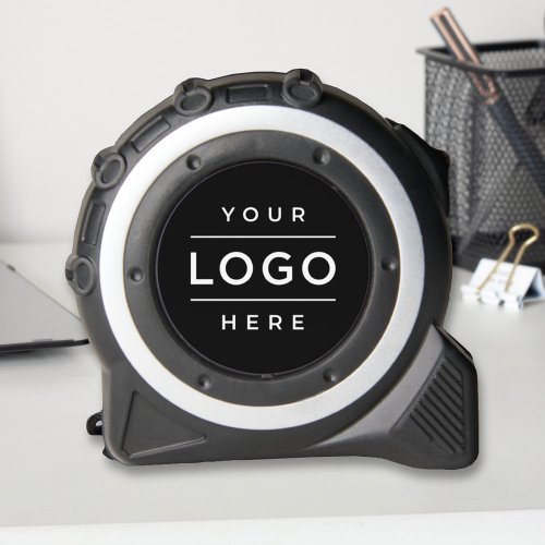 Modern Black Custom Business Logo Branded Tape Measure