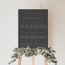 Modern Black Elegant Wedding Seating Chart Foam Board
