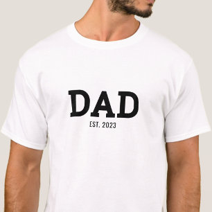 Modern Black Established Dad T-Shirt
