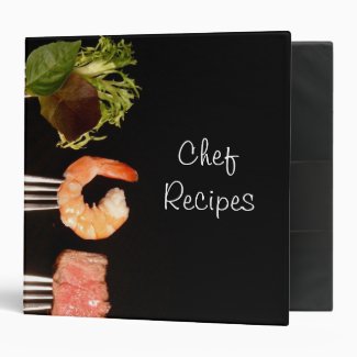 Modern Black Food on Forks  Chef/Cook Recipe