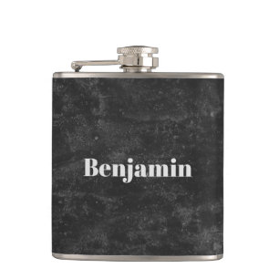 Modern Black for him  Flask
