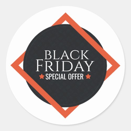 Modern Black Friday Special Offer Stickers 