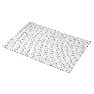 Modern Black Geometric Cloth Placemat