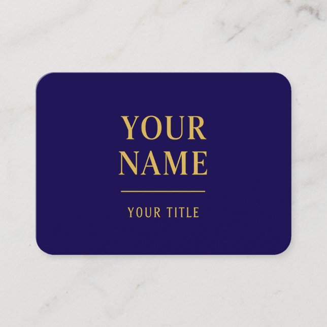 Modern Black & Gold Business Card Template (Front)