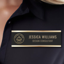 Modern Black Gold Business Logo