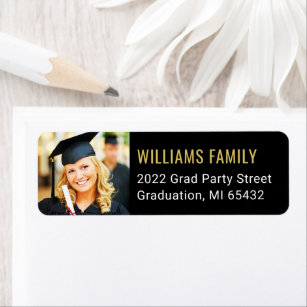 Graduation Return Address Labels | Zazzle