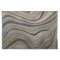 Modern Black Gold Gray abstract Cloth Placemat