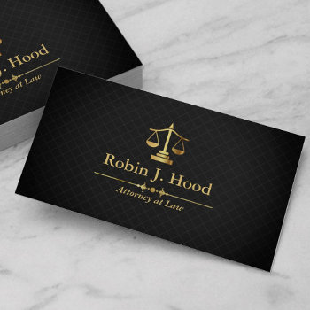 Modern Black & Gold Libra Lawyer Attorney Business Card by BlackEyesDrawing at Zazzle