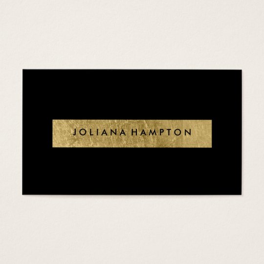 Modern Black Gold Luxe Business Card Foil Business Card