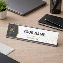 Modern Black Gold Luxury Real Estate Agent