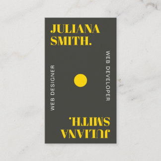Modern black & gold minimal Business card