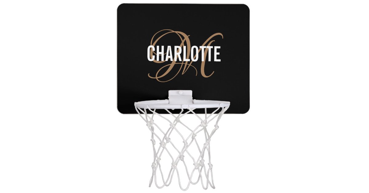 Black and Gold Basketball Hoop 