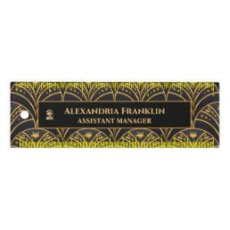 Modern Black Gold Office Professional Personalize Ruler
