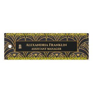 Modern Black Gold Office Professional Personalize Ruler
