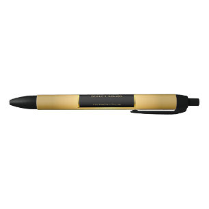 Modern black gold professional promotional pen